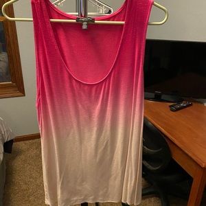 Pink ombré tank top